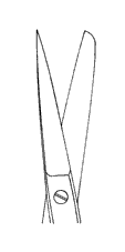 Chirurgische schaar - recht - scherp/stomp - 20 cm - 1 st