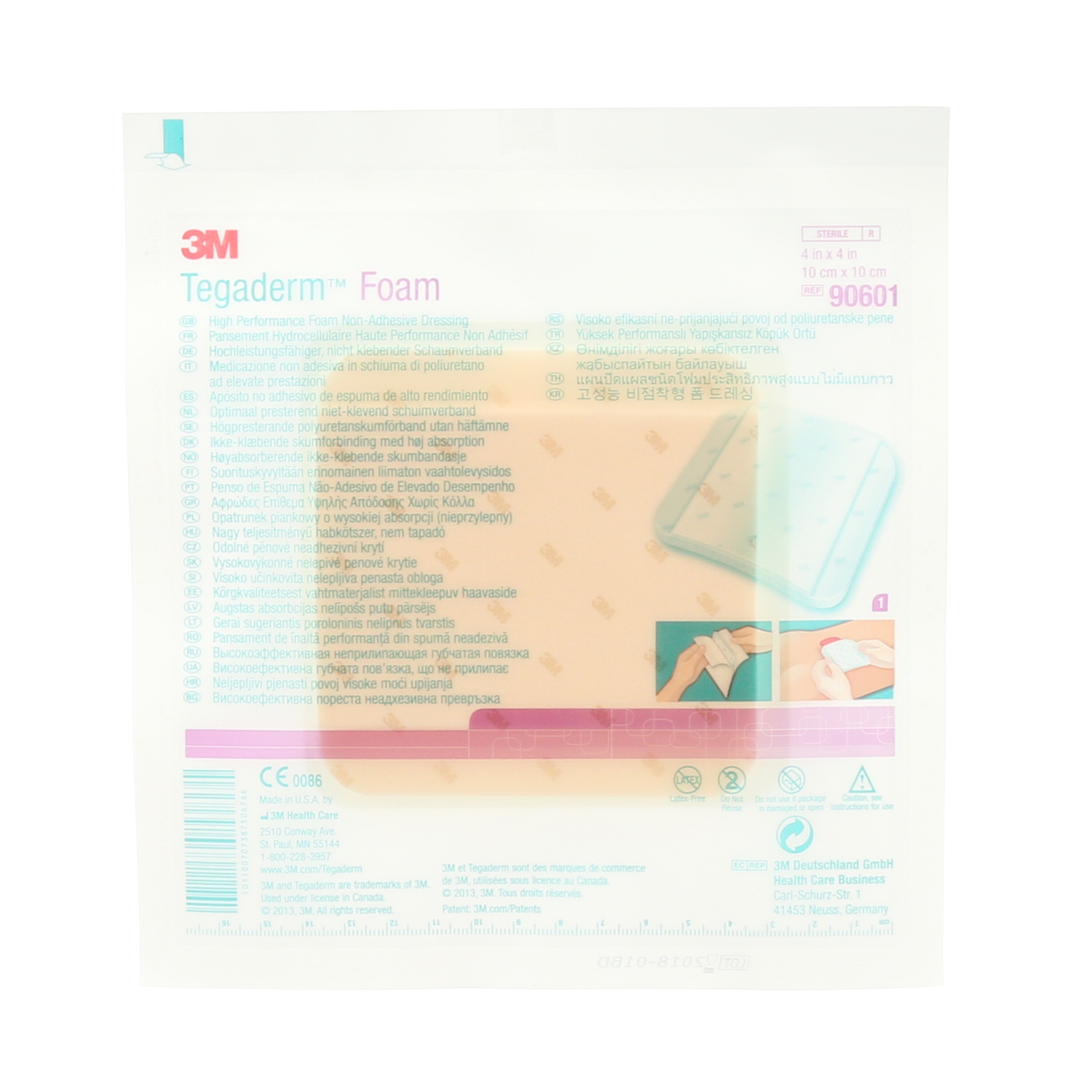 Pansement mousse 3M™ Tegaderm™ - 10 x 10 cm - 10 pcs