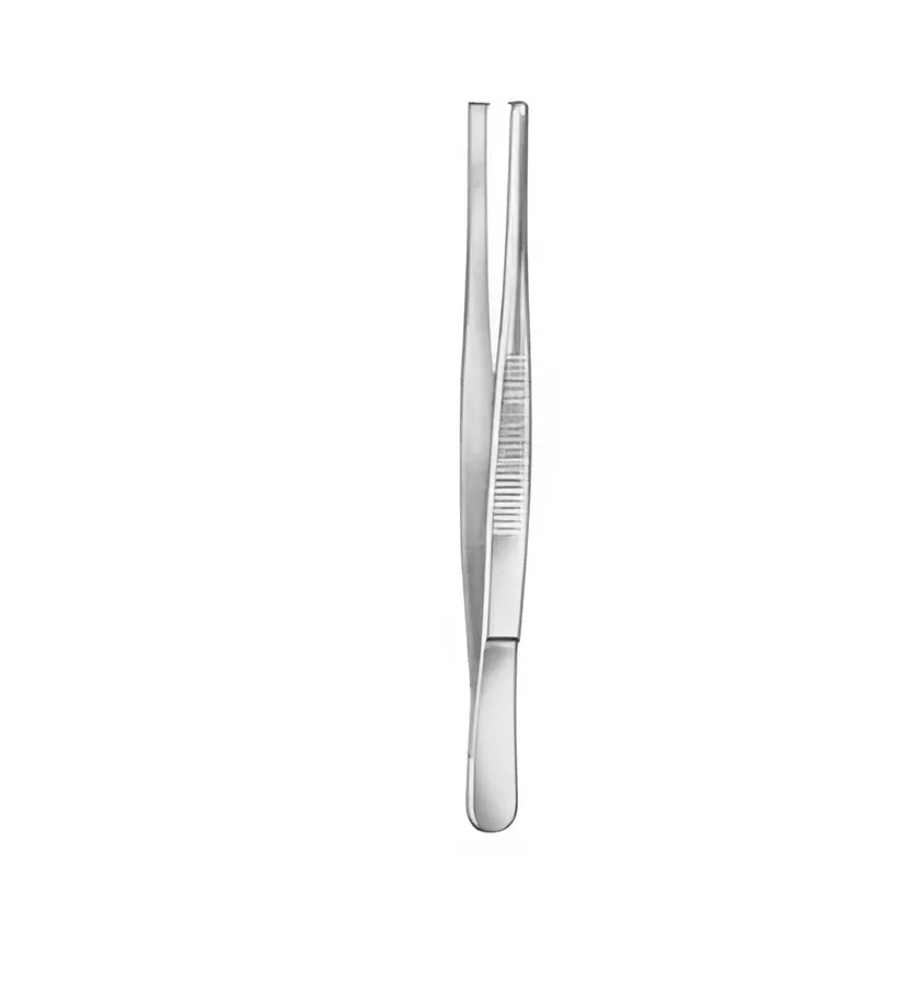 Anatomische pincet - recht - 3 x 4 tanden - 13 cm - 1 st