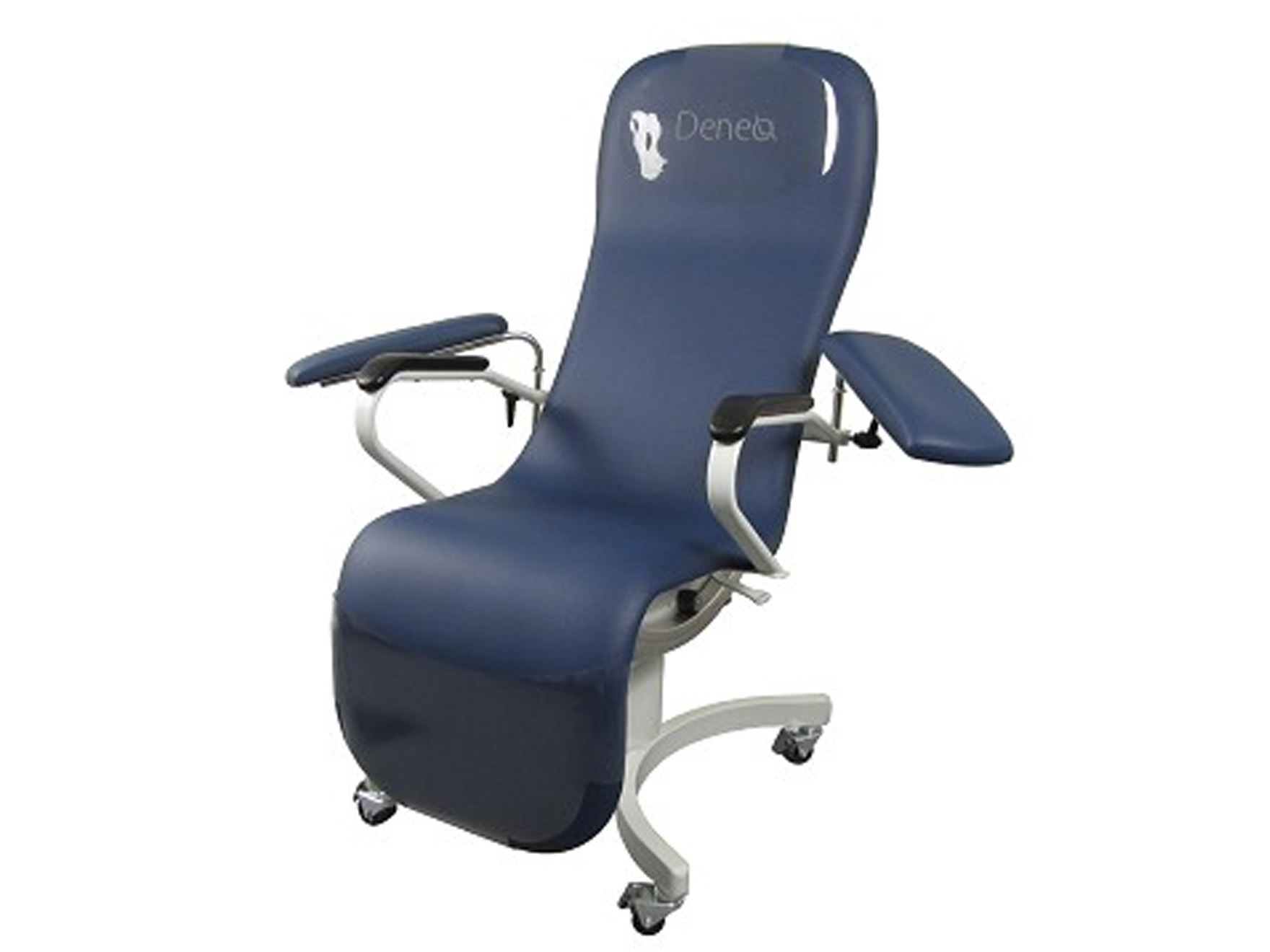 Fauteuil de prélèvement Deneo.lab - hauteur fixe - roues - rotatif - 1 pc