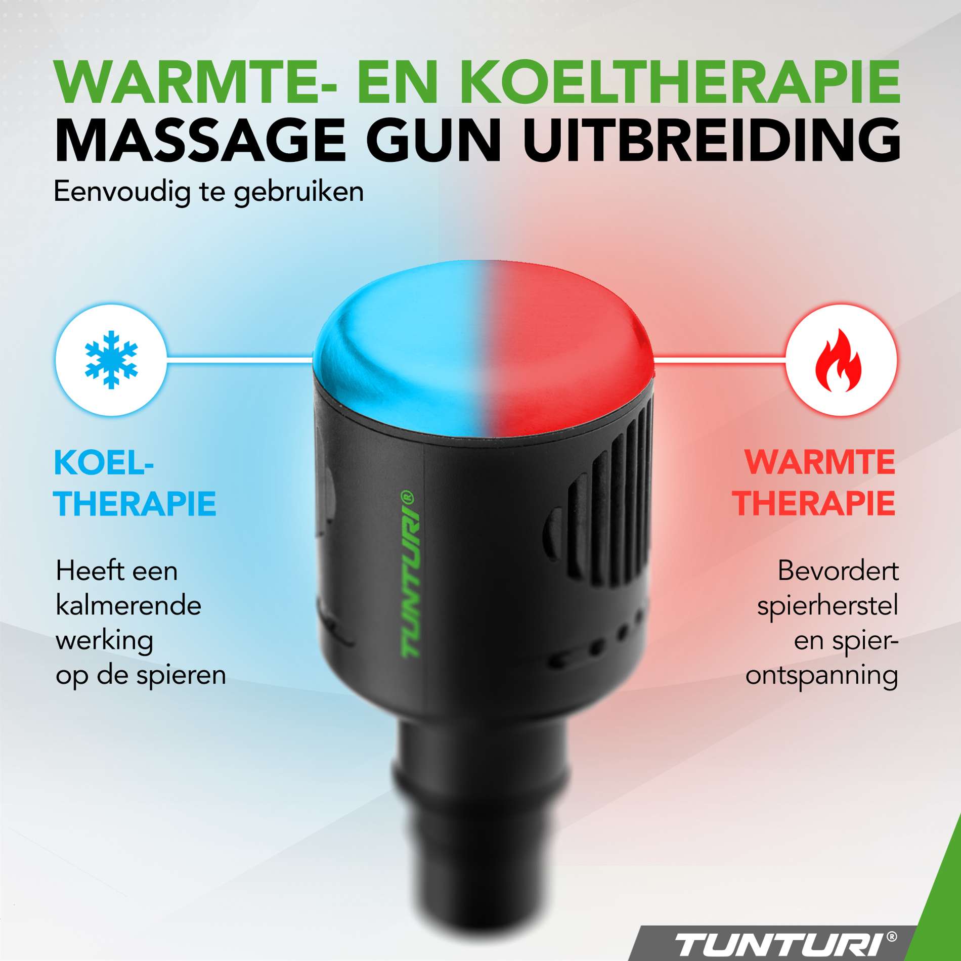 Tunturi kop voor massagepistool - 1 st