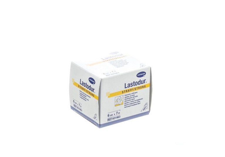 Lastodur® strong - elastische lange rek zwachtel - huidskleur - 6 cm x 7 m - 1 st