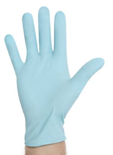 Gants d'examen Basics Blue Nitrile - non-stérils