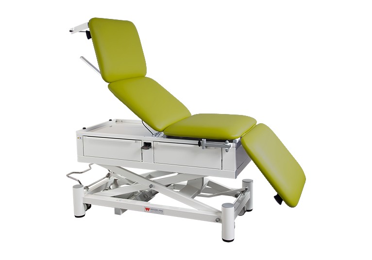 Onderzoekstafel Praxis 4 Comfort Elite - elektrisch in hoogte verstelbaar - Pomelo - 1 st