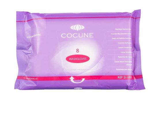 Cocune washglove - ongeparfumeerd - 24 x 8 st