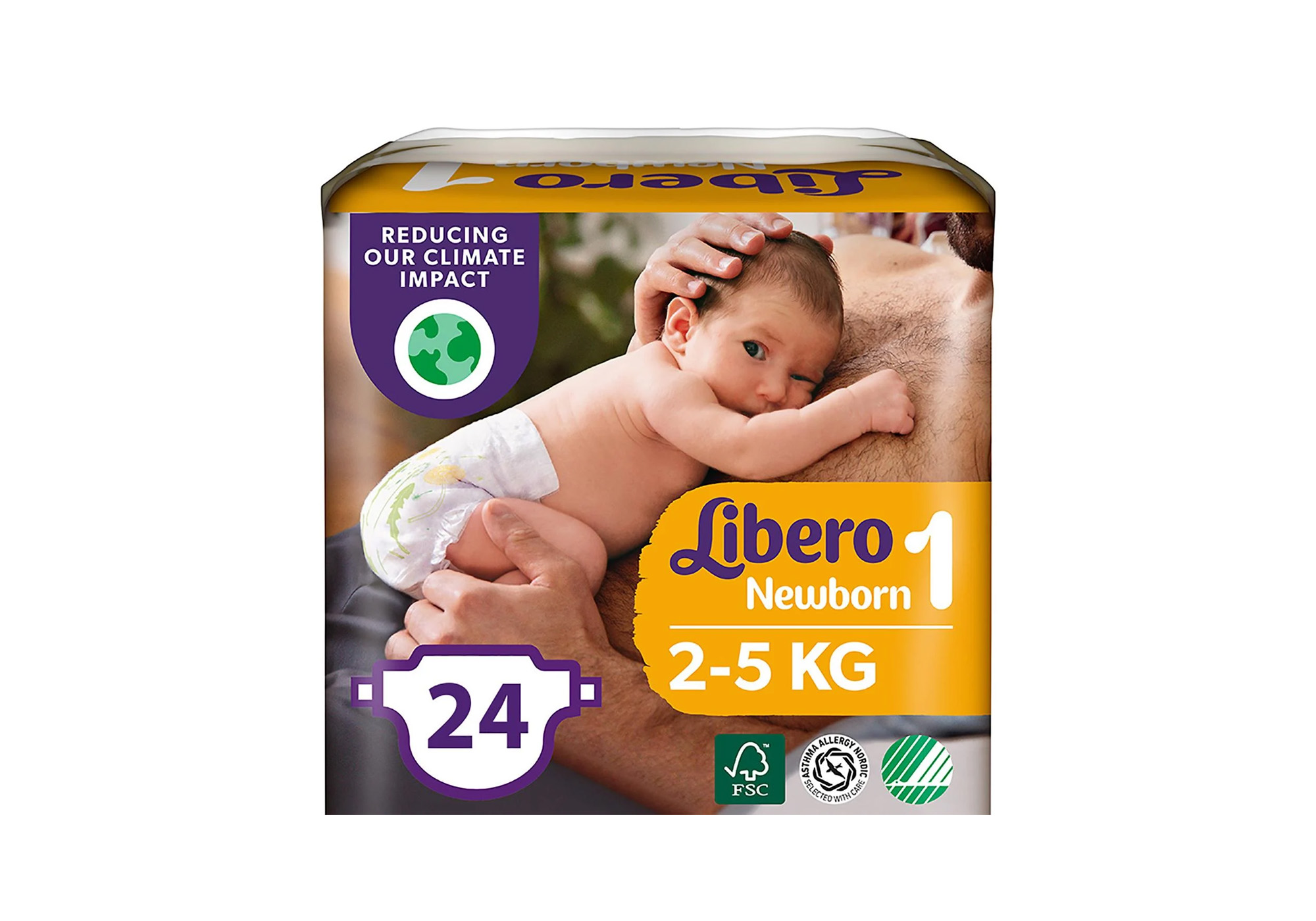 LIBERO Newborn 1 - 2-5 kg - 4 x 24 pcs