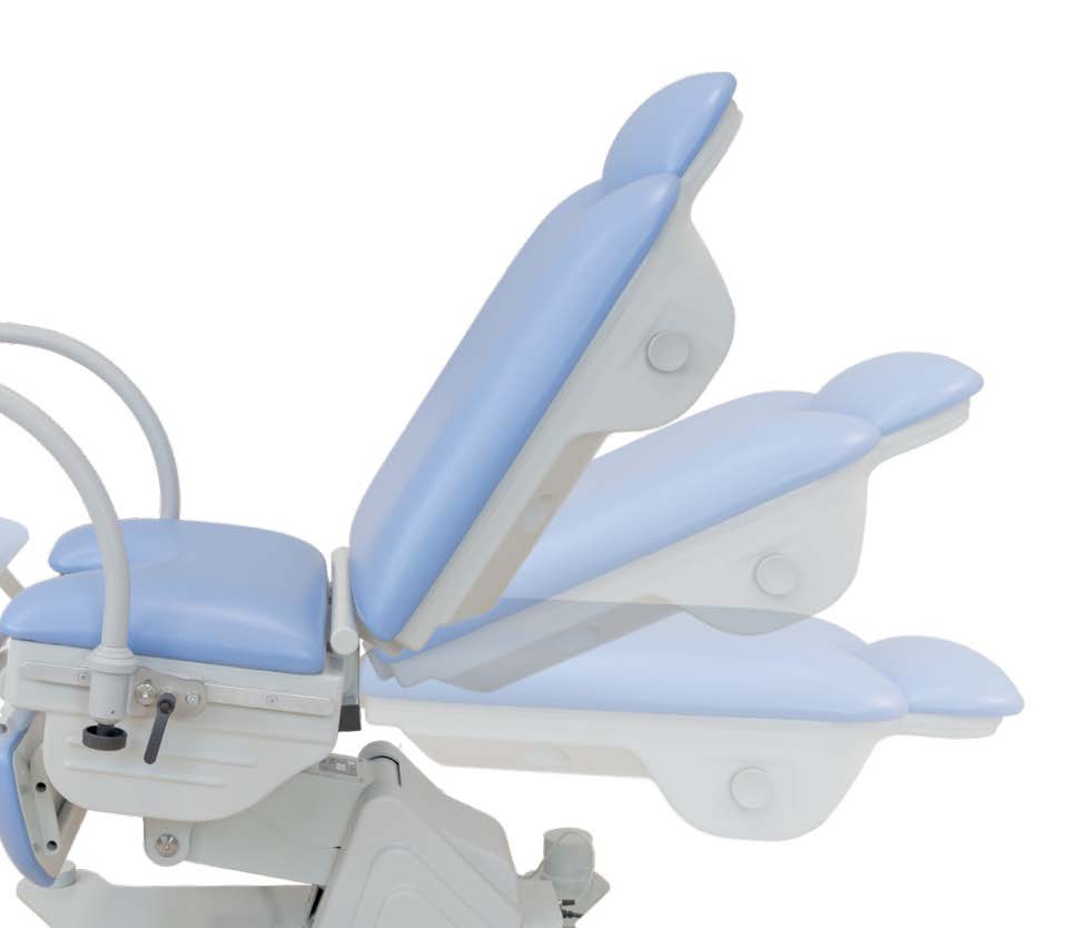 Fauteuil d'examen gynécologique OP-MH+ avec repose-pieds ergonomiques + repose-jambes - 1 pc