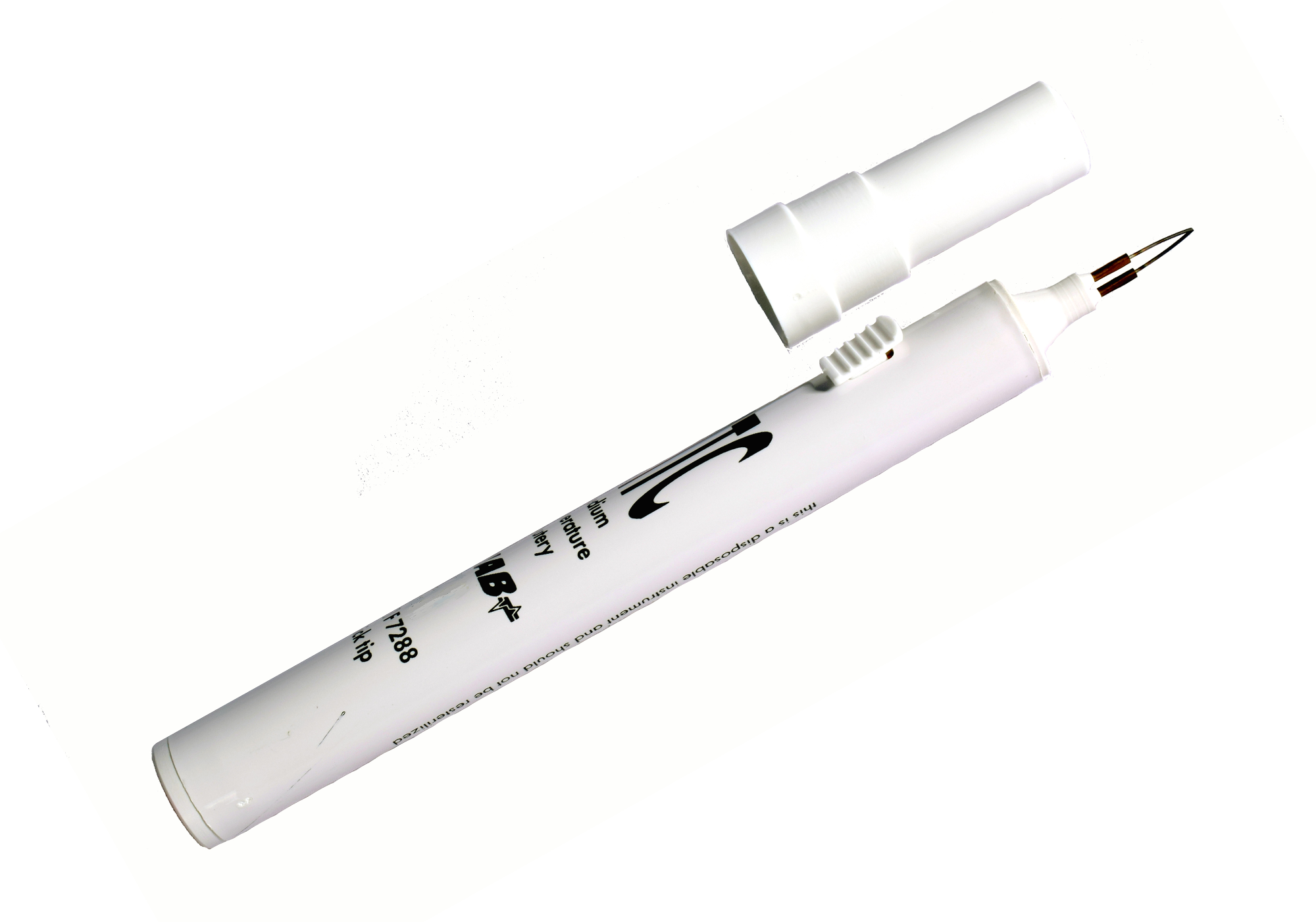 CauteryTip met handvat en stift voor nagelperforatie - steriel - 28 mm dikke punt - 800°C - 1 st