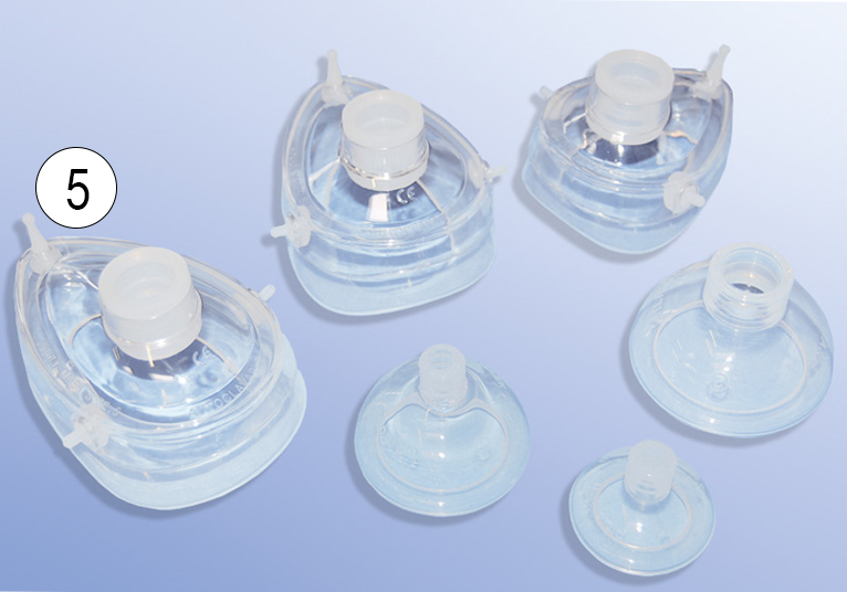 Masque en silicone pour masque de respiration en silicone - adultes - taille 5 - non-stérile - 1 pc