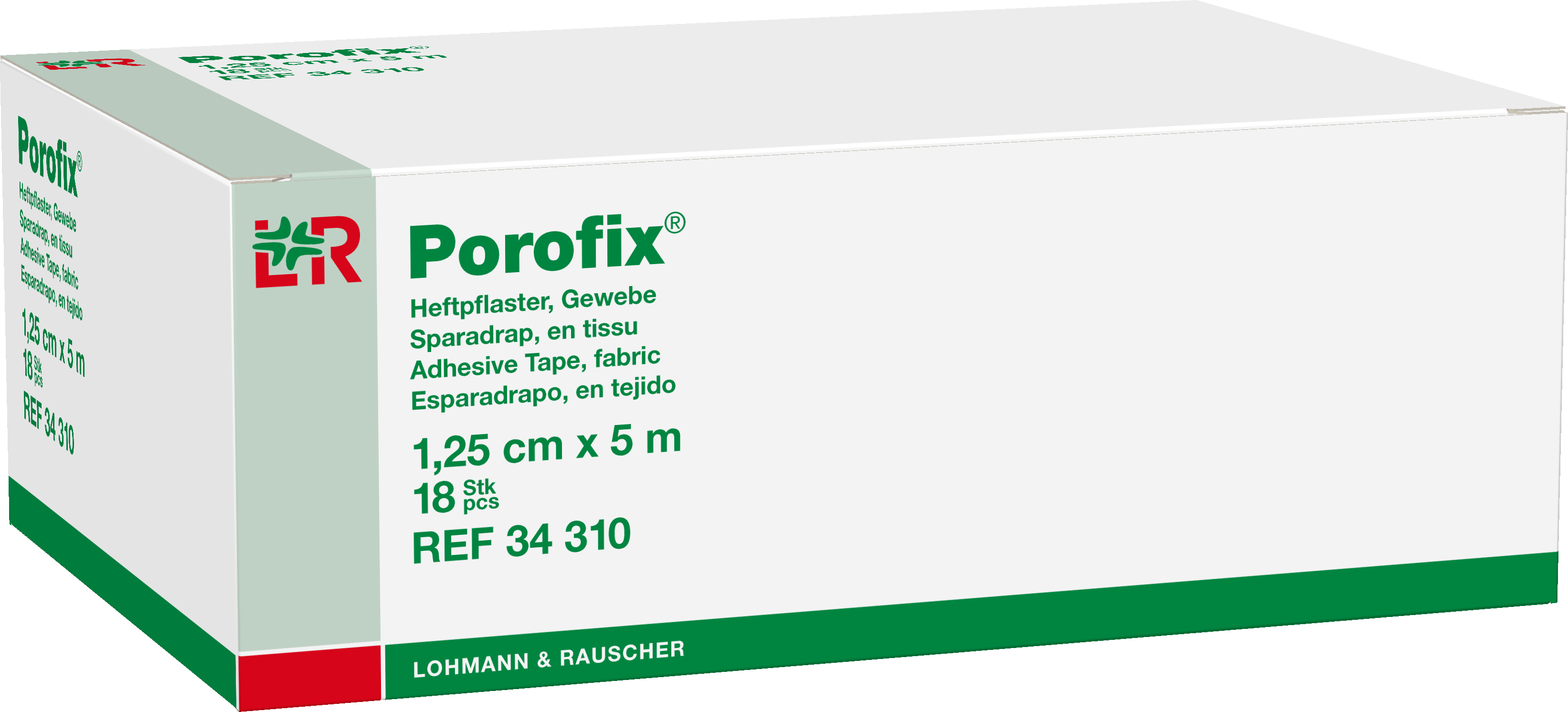 Porofix® - op rol - 1,25 cm x 5 m - 1 x 18 st