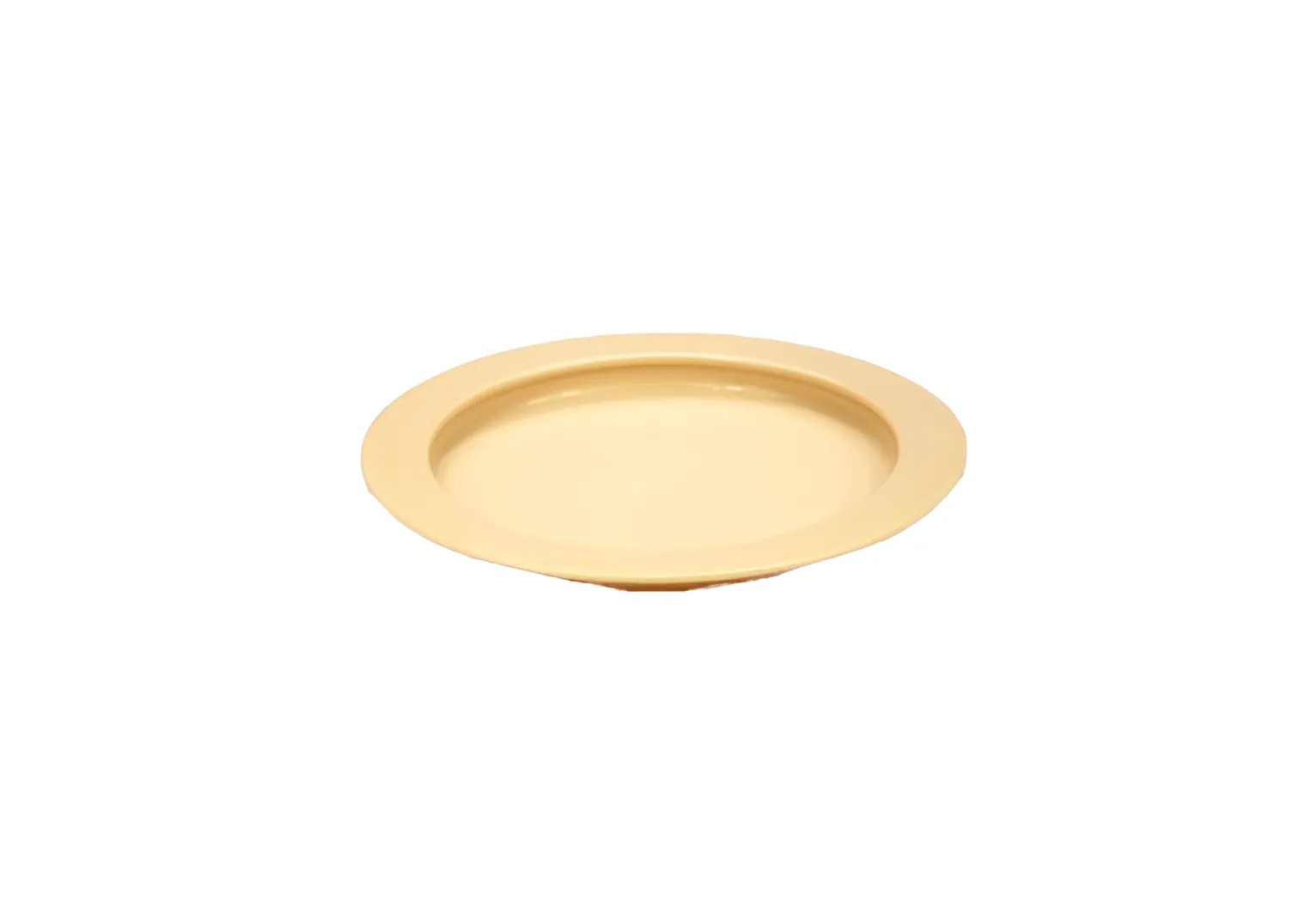 Assiette avec bord relevé - beige - 23 cm - 1 pc