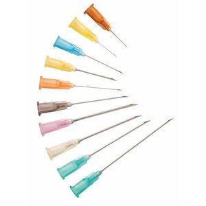 Agani™ naalden - 24G x 1" - paars - 100 st