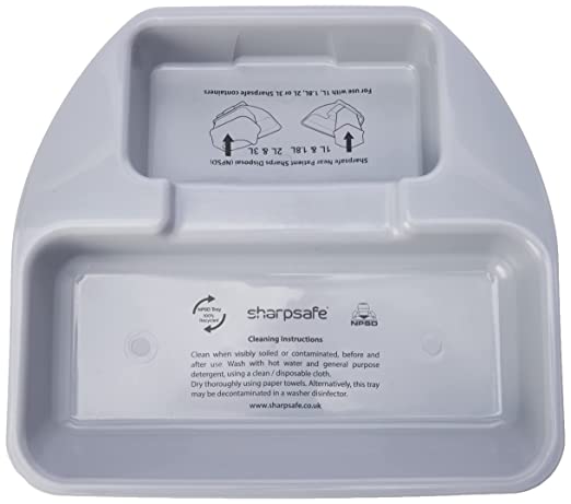 Plateau voor 1 - 2 liter Sharpsafe container - 45 x 280 x 260 mm - 1 st