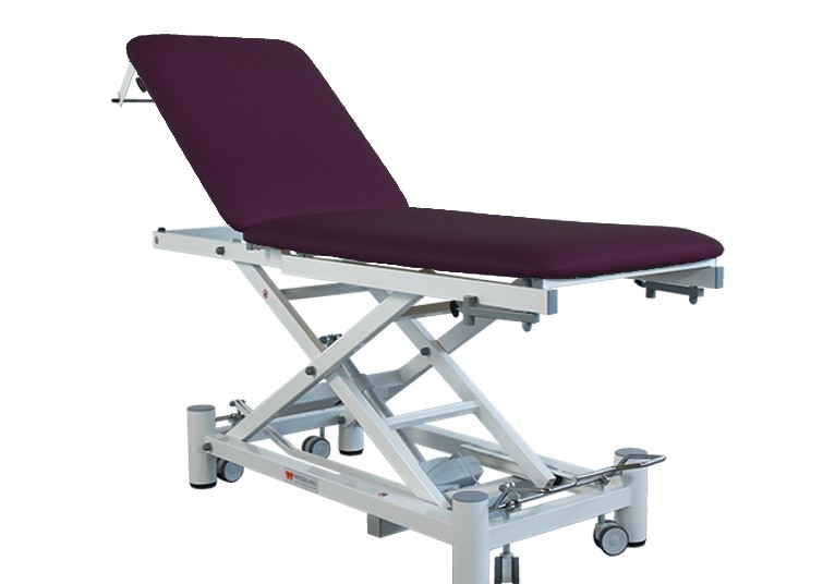 Onderzoekstafel Praxis 2 Elite - hydraulisch in hoogte verstelbaar - Aubergine - 1 st