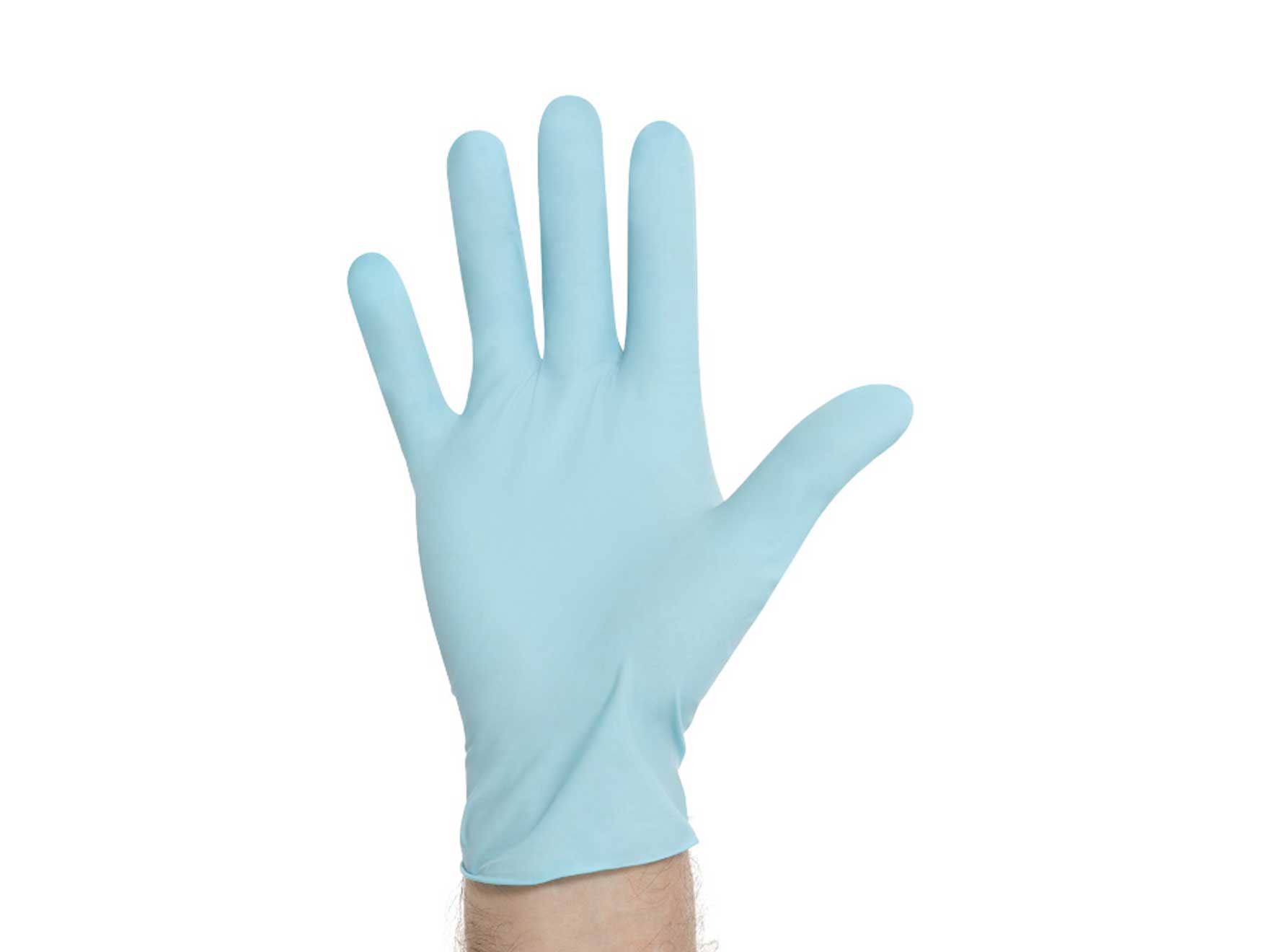 Gants d'examen Basics Blue Nitrile - non-stérils