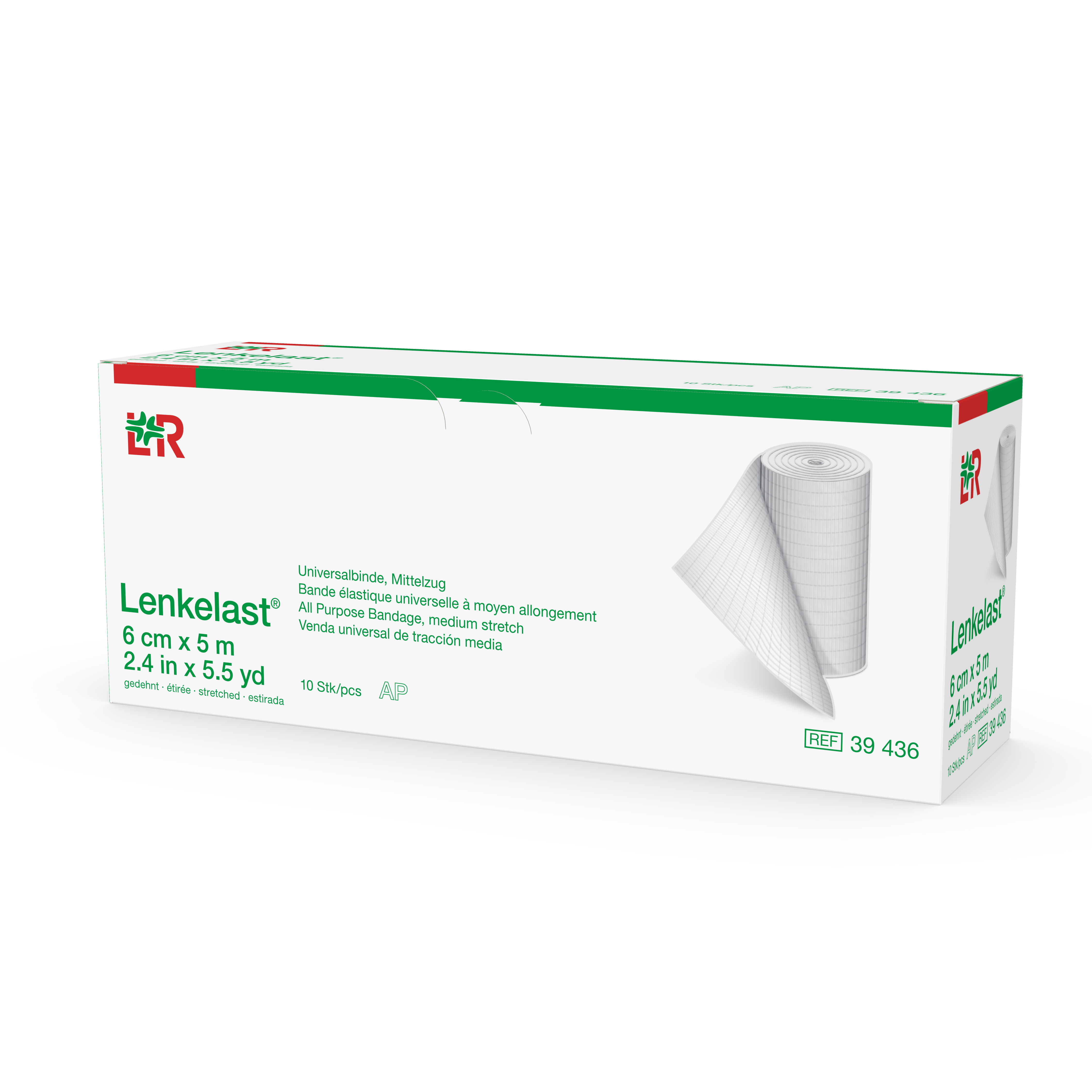 Lenkelast® - bandes à allongement modéré - 6 cm x 5 m - 1 pc
