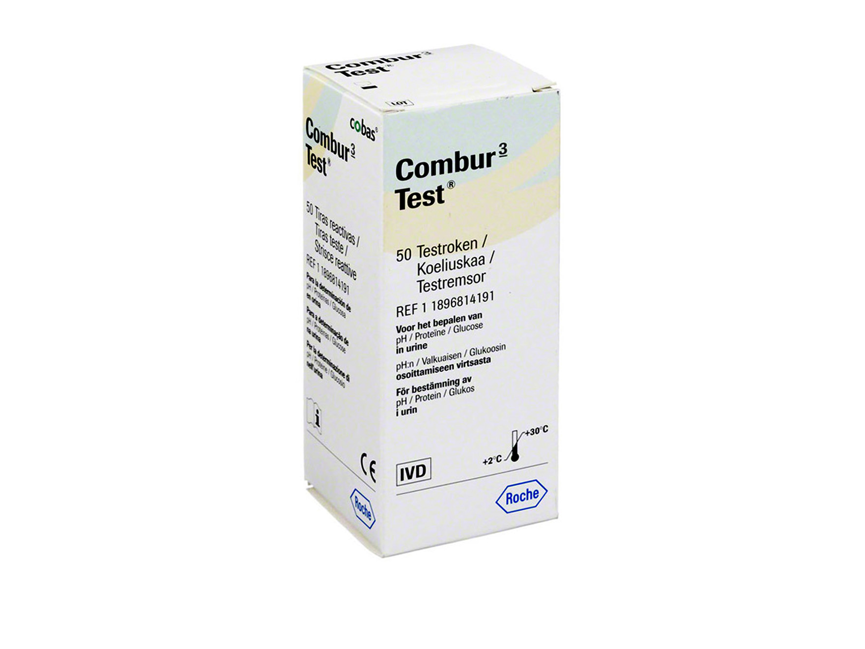 Roche Combur 3 - bandelettes urinaires - 1 x 50 pcs