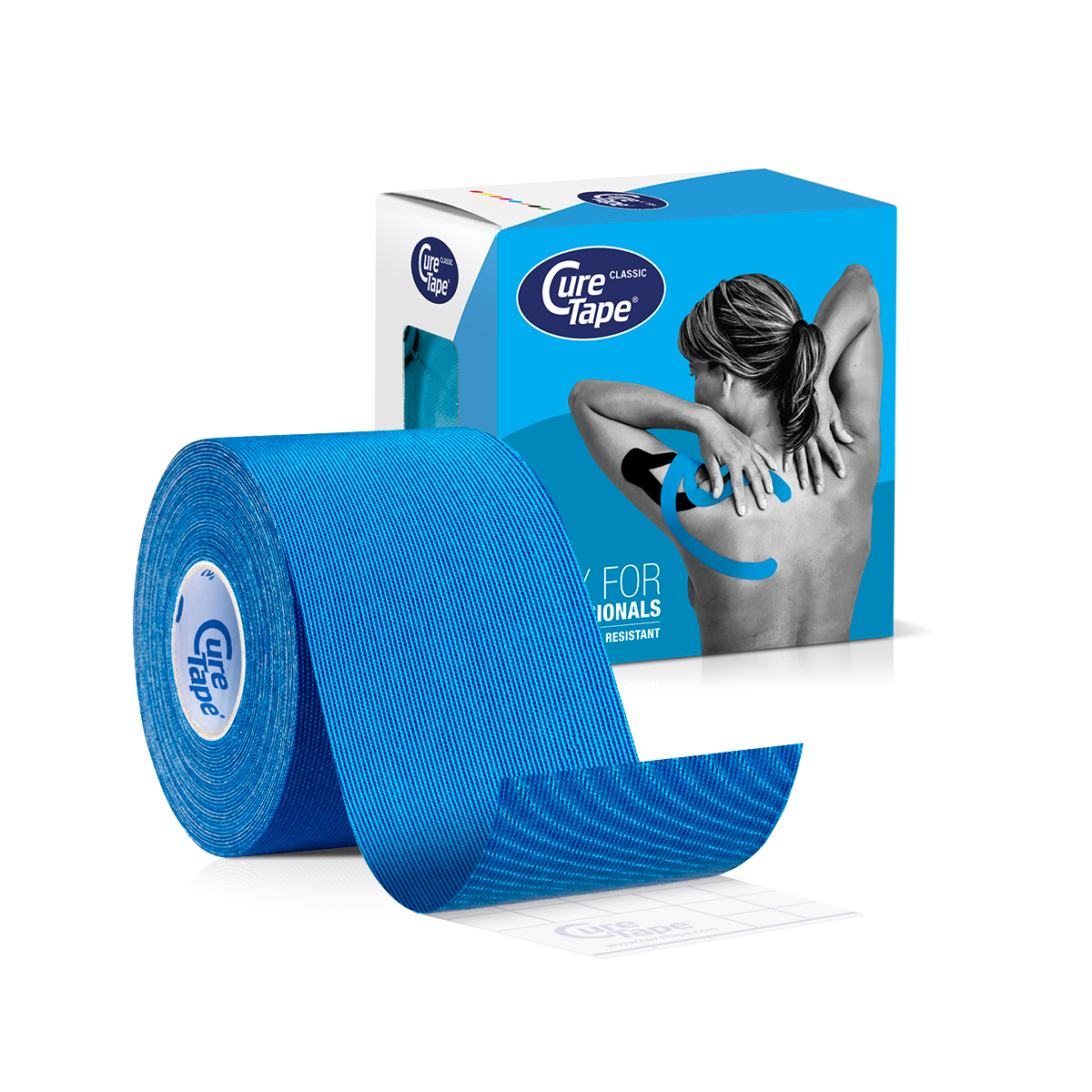 CureTape® 5 cm x 5 m - blauw - 1 x 6 st