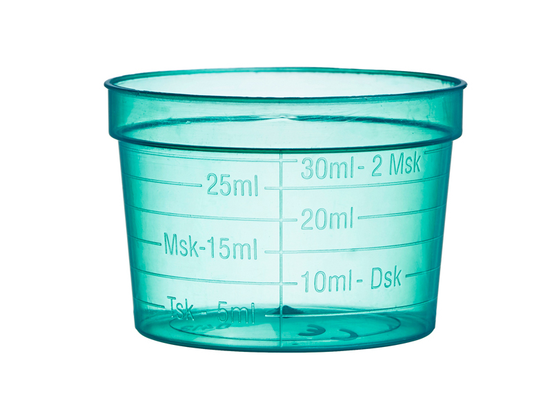 medicatiepotjes - breed - 30 ml - groen - 40 x 50 st