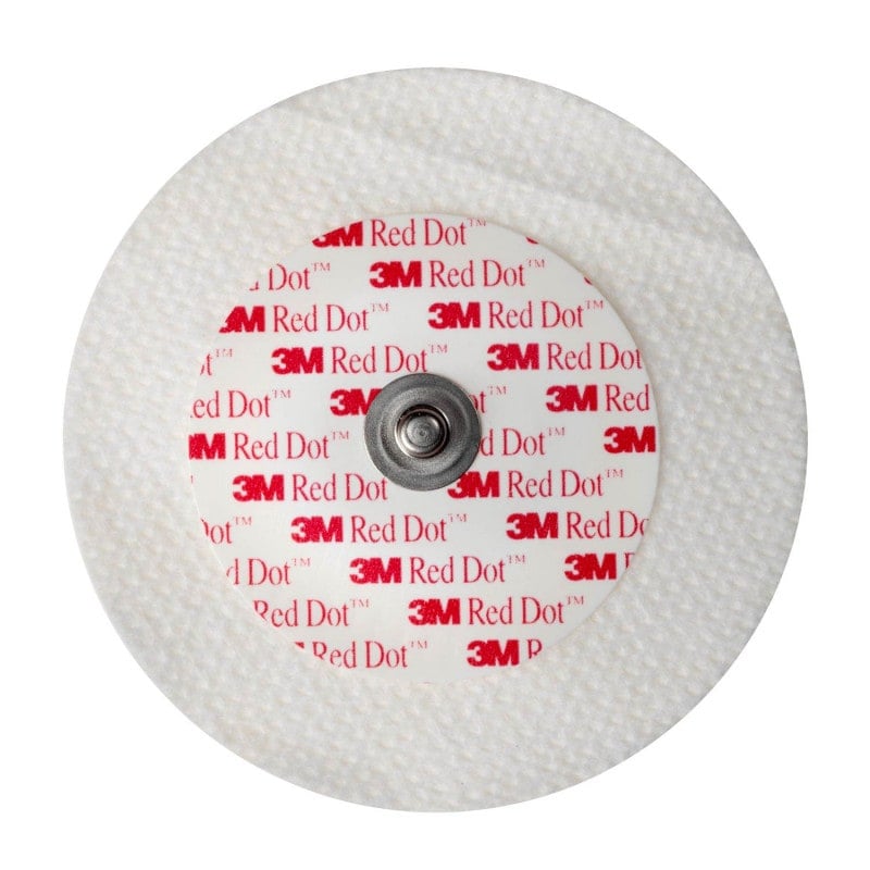 3M™ Red Dot™ Micropore™ electrodes autocollantes avec connection - 20 x 50 pcs