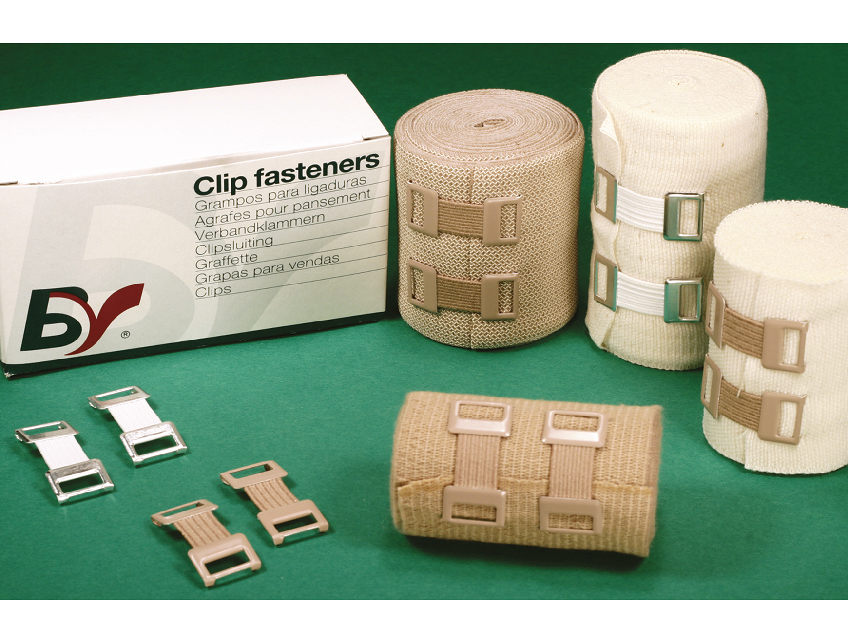 Agraffes de fixation - crème - 100 pcs