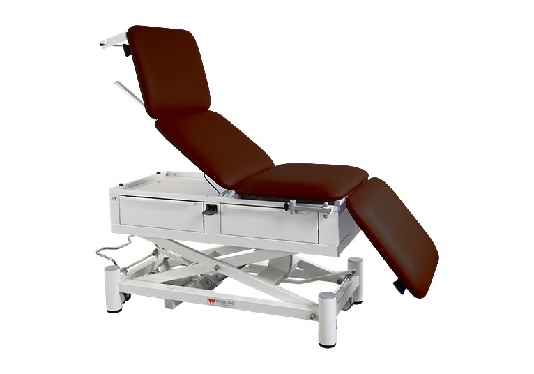 Onderzoekstafel Praxis 4 Comfort Elite - elektrisch in hoogte verstelbaar - Chocolate - 1 st