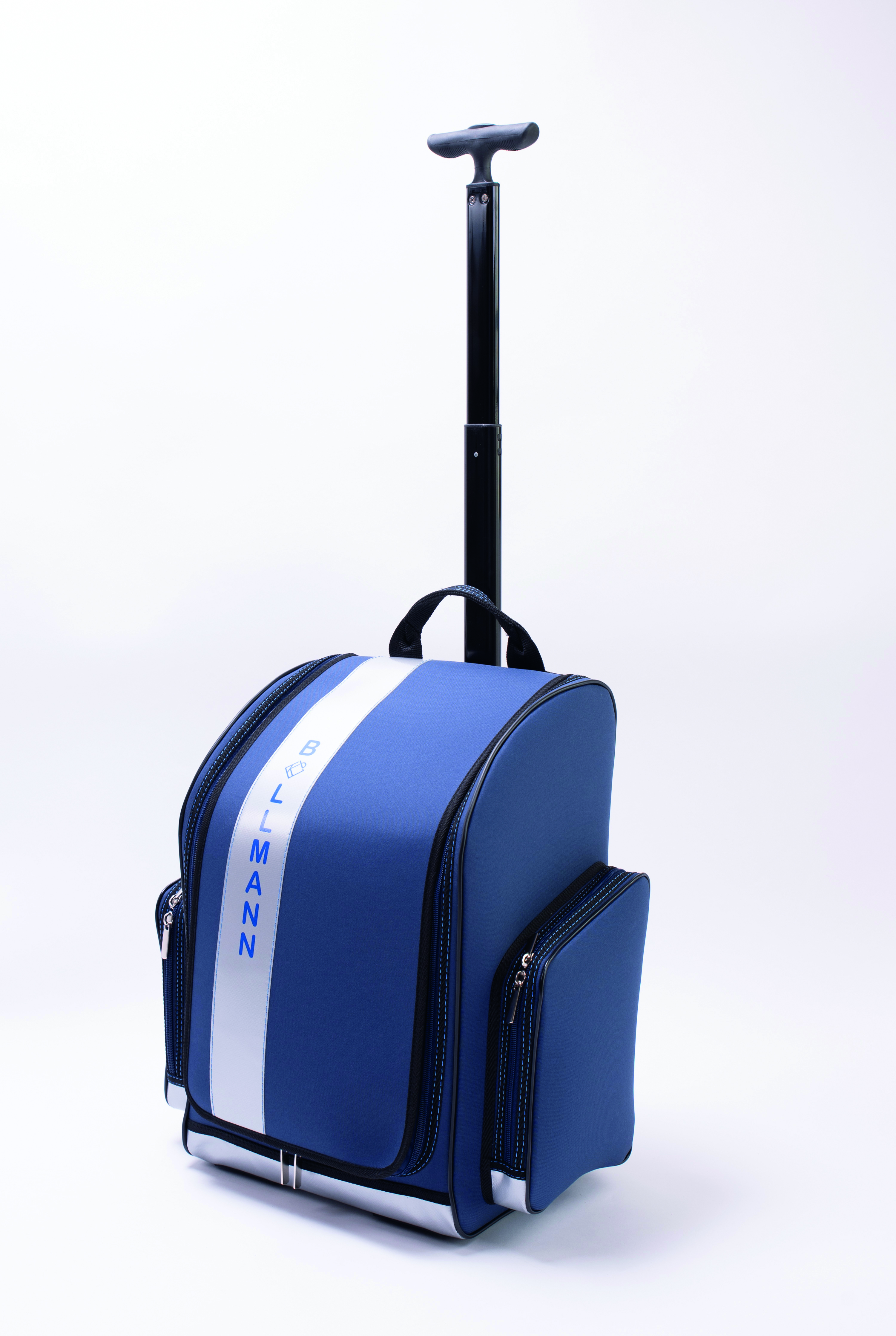 Mallette Bollmann GoLight chariot - 3,8 kg - nylon - bleu - 1 pc