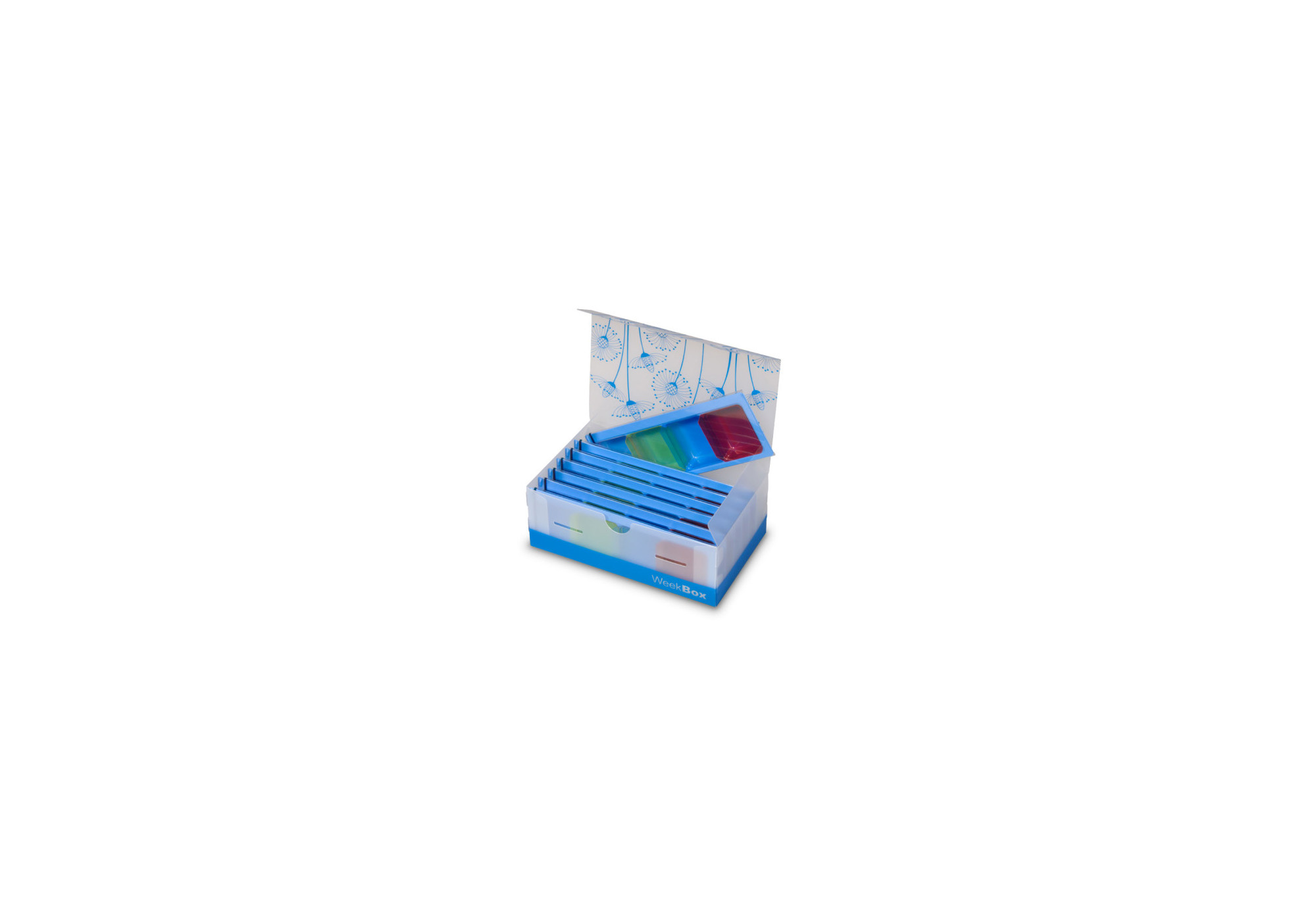 Etui hebdomadaire 193t - distributeur 41- 61-341 - transparant - 1 pc