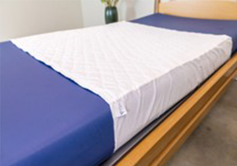 Wasbare onderlegger 420 F Deluxe - met flap - 90x80 cm - wit/blauw - 1 st
