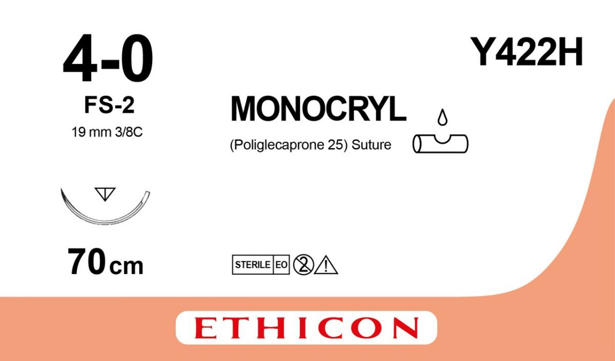 MONOCRYL™ hechtdraad - 70 cm