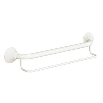 Linido handdoekrek - 30 cm - staal gecoat - wit - 1 st