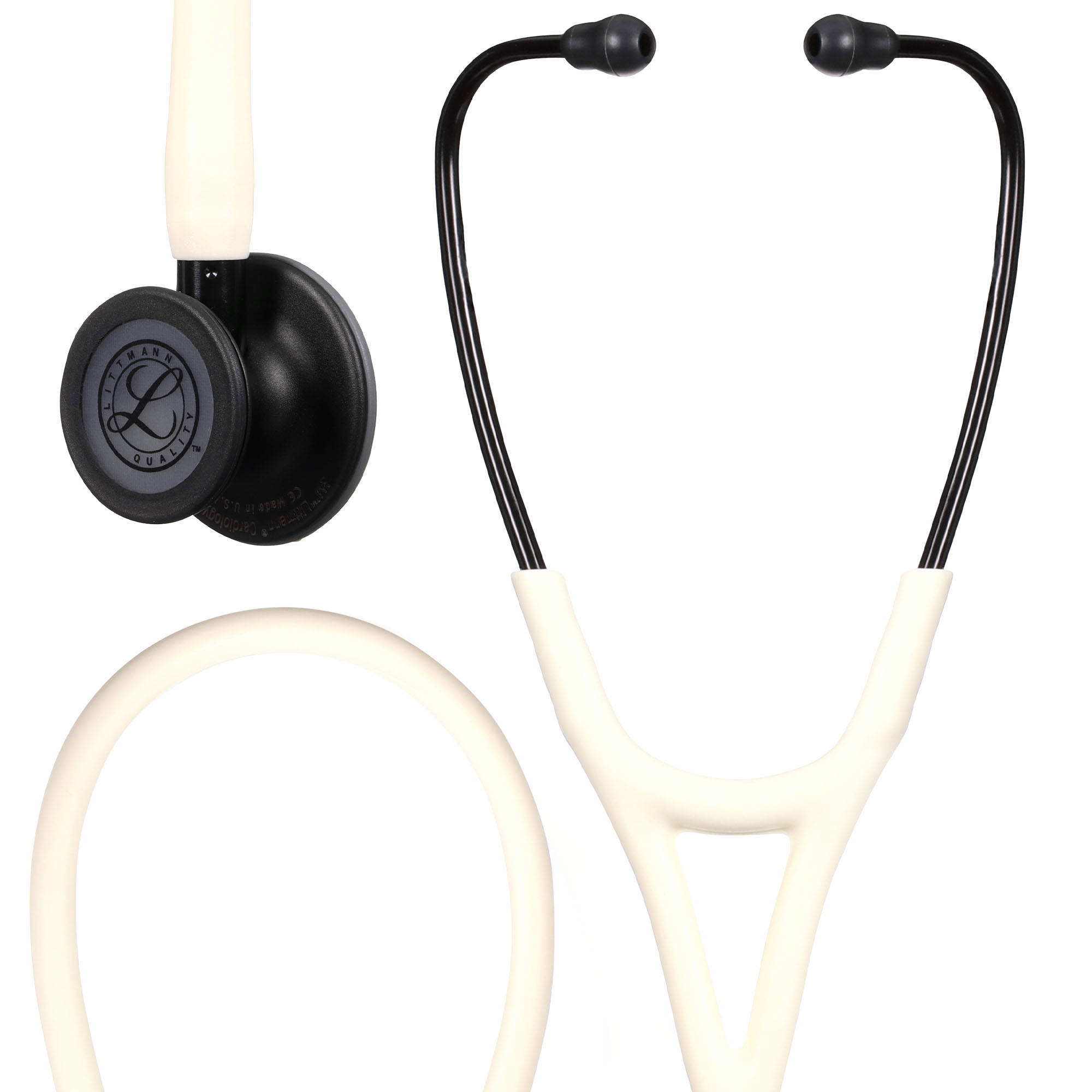 3M™ Littmann® Cardiology Dual IV™ stethoscoop - zwart - satin finish - zwart mat - 1 st