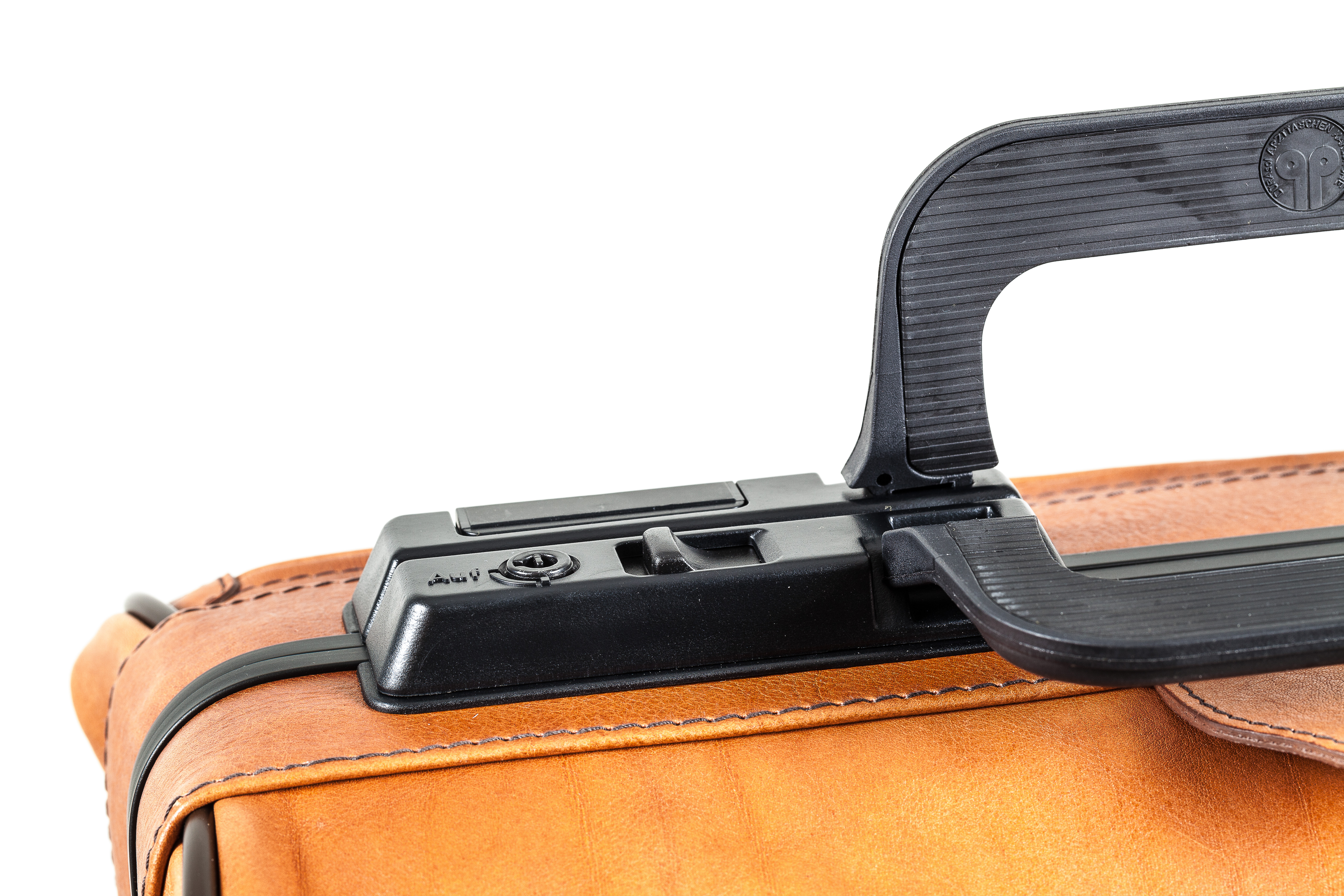 Malette médicale Rusticana grande taille - avec 1 poche externe - cuir - marron clair - 43 x 21 x 27 cm - 1 pc