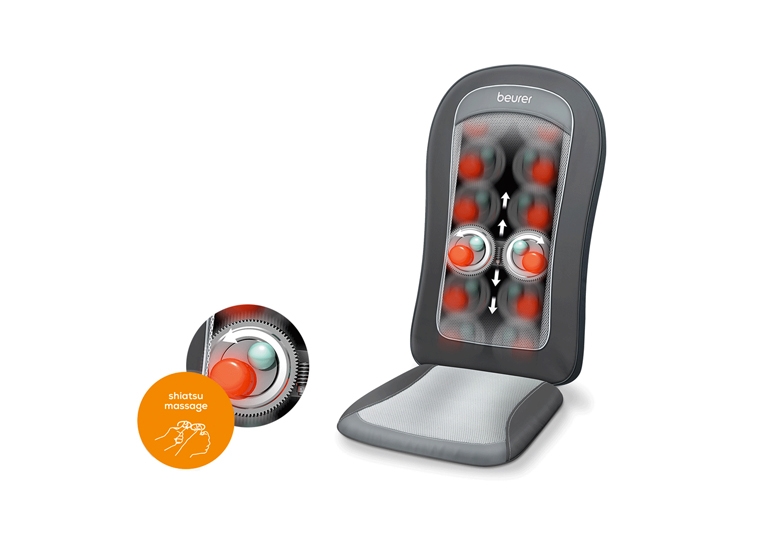 MG 206 shiatsu massagekussen zwart - 1 st