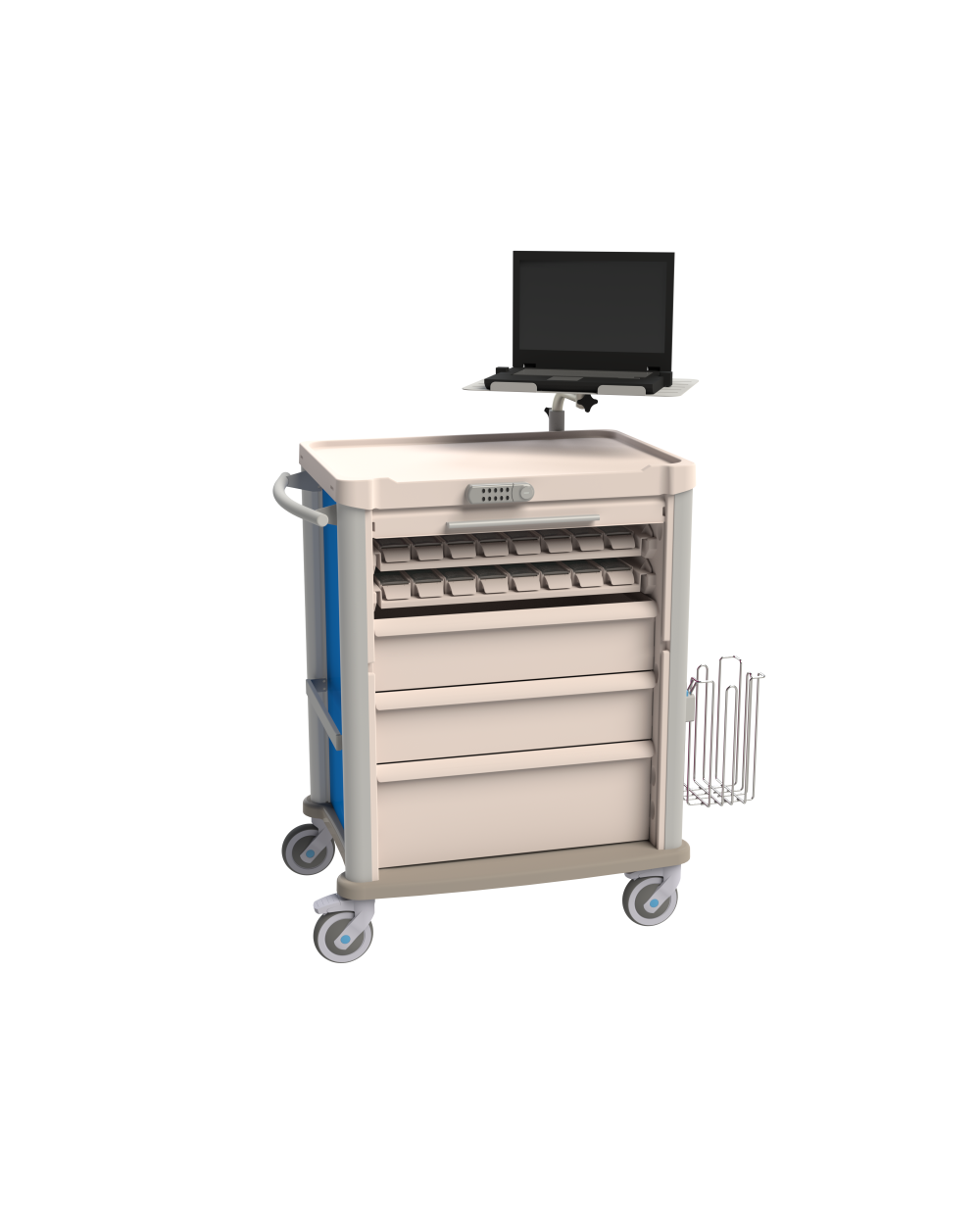 Chariot à médicaments Eolis® - 600 x 400 mm tiroirs - 16 patients - 1 pc