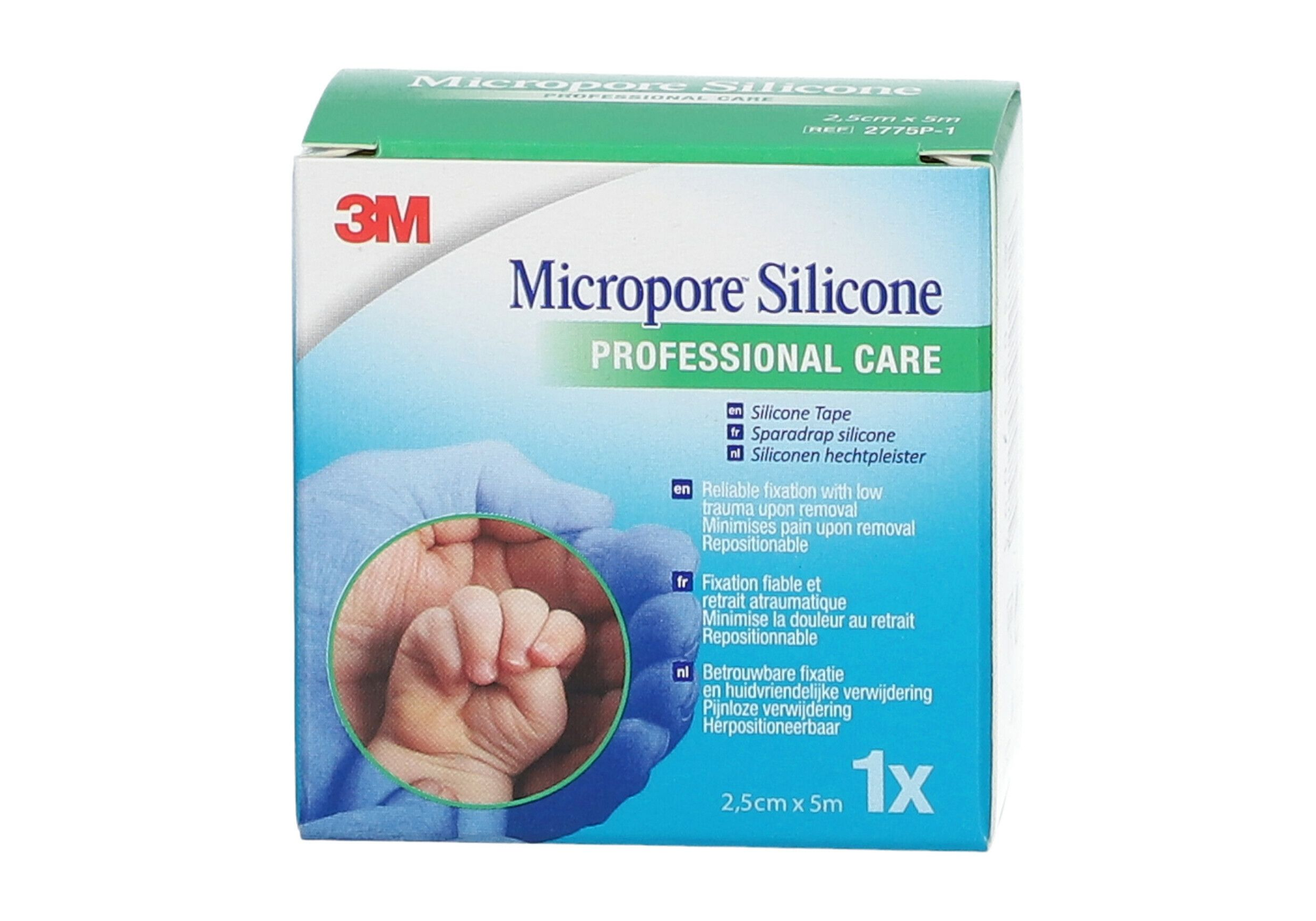 3M™ Micropore™ - silicone - 2,5 cm x 5 m - 1 pc