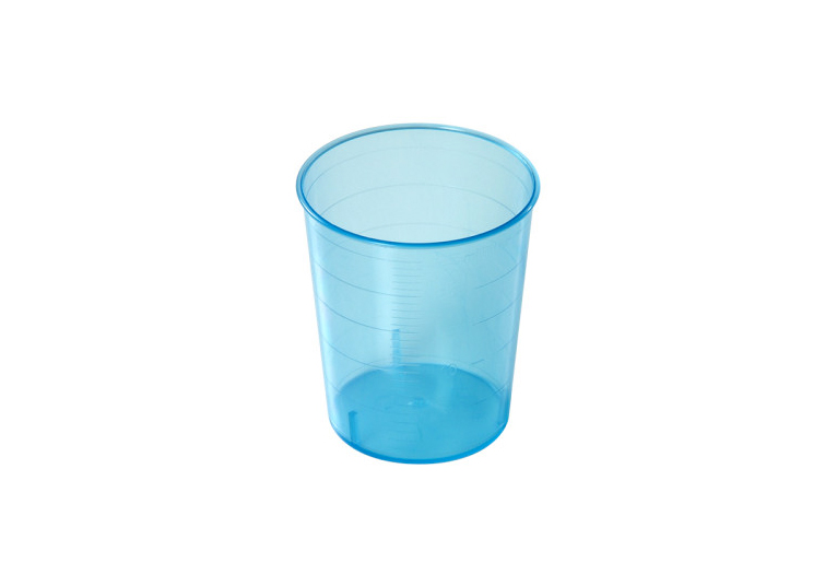 Facet medicatiebekers - 25 ml - transparant blauw - 80 x 50 st