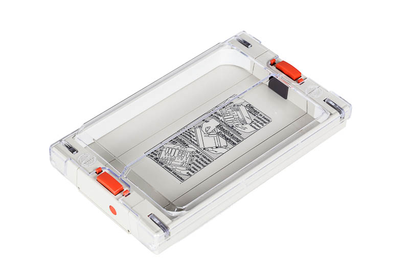 Etui pour ampoules en plastique transparante - 20 x 12 x 2.9 cm - 1 pc