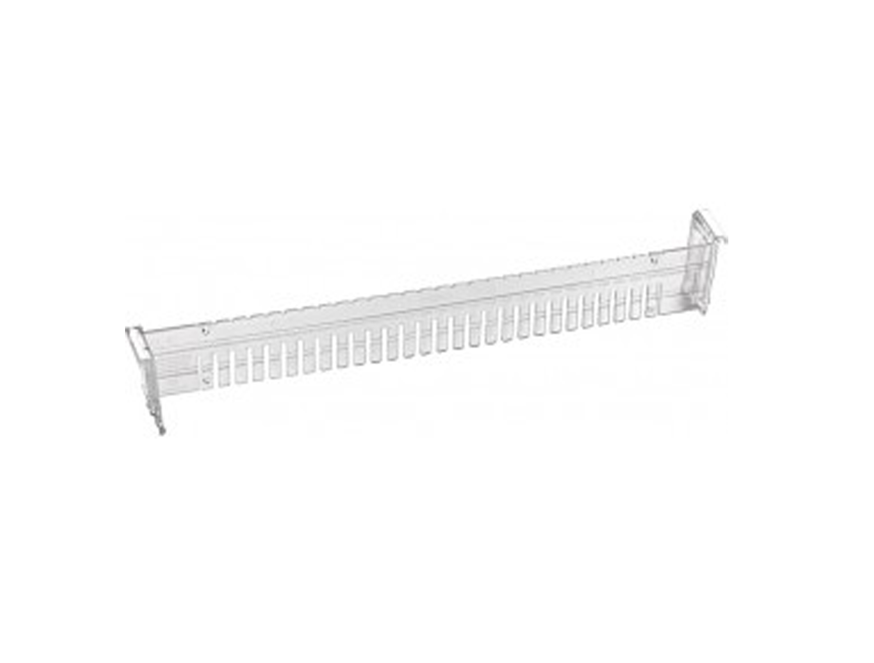 Séparation Flex Modul - 40 x 5 cm - PC - transparent - 1 pc