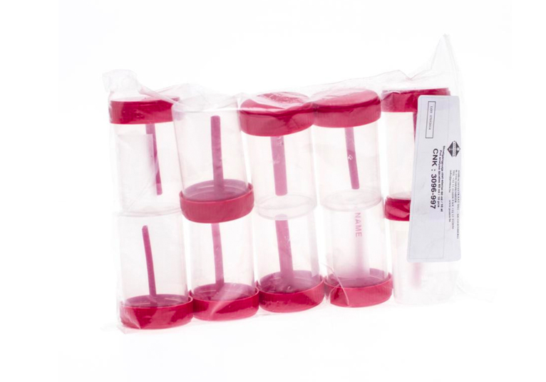 Pots Prelevements Rouges Pontos pots voor fecespreparaten 60 ml - 10 stuks non-steriel | Arseus ...