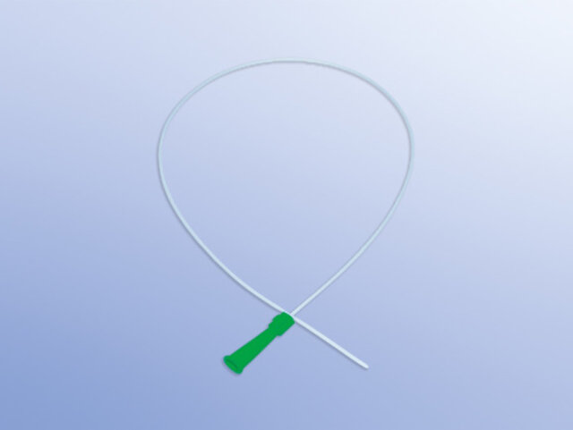 Sonde d'aspiration CH08 - 50 cm - 1 distale + 1 latérale - bleu légère - stérile - 1 x 100 pcs