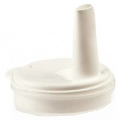 Couvercle avec bec verseur - 8 mm - blanc transparant - 1 pc