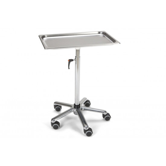 Table d'instruments - chrome - 33 x 53 cm - 1 pc