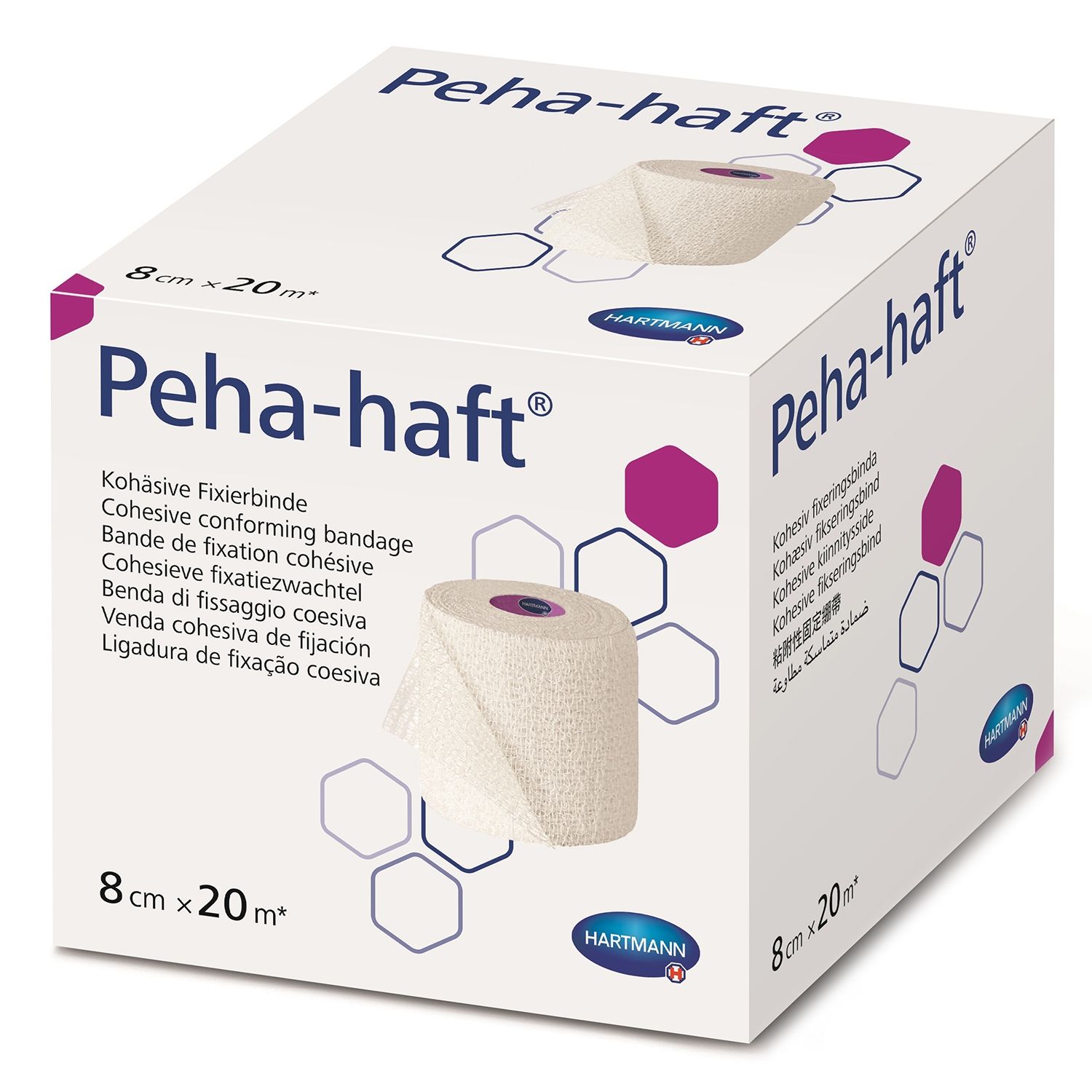 Peha-haft® - cohesieve windel - 8 cm x 20 m - 1 st