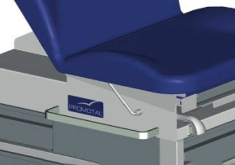 Rail aan beide zijden voor Kompact onderzoekstafel - 25x10 mm - 1 paar