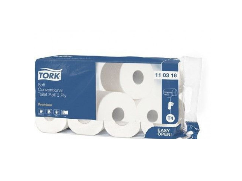 Premium toiletpapier - 3-laags - 250 vellen - 9 x 8 rollen