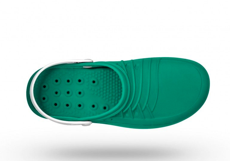 Sabot Clog 06 avec lanière - Blanc/Vert - taille 38/39 - 1 paire