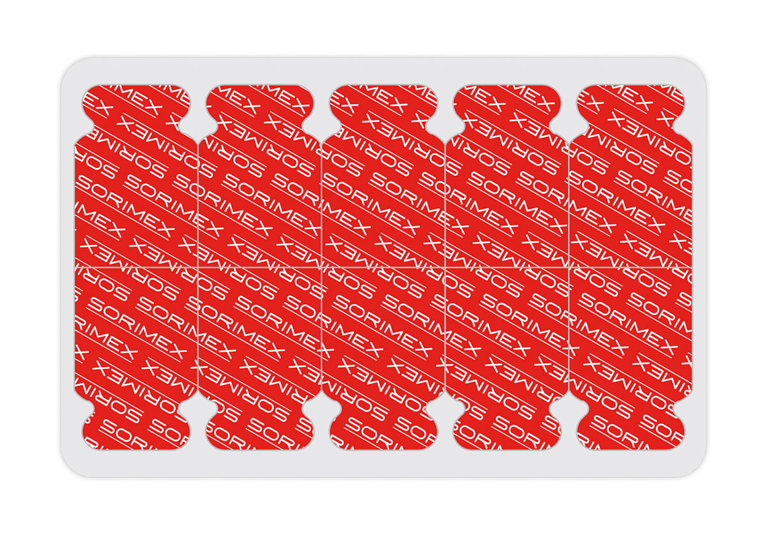 Electrodes ECG - TAB - hydrogel - adult - 34x23mm - 10x100 pcs