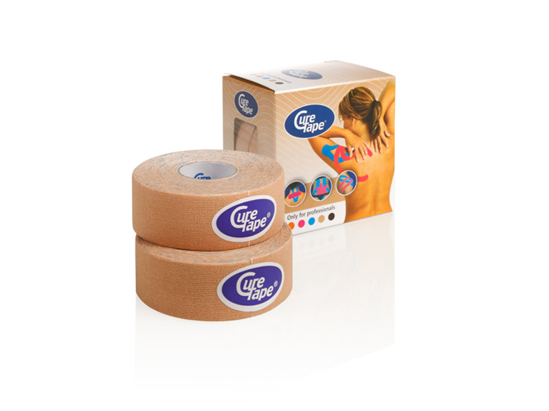 CureTape® 2,5 cm x 5 m - beige - 2 x 6 st
