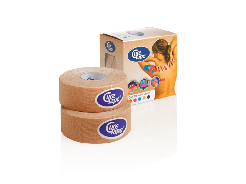 CureTape® 2,5 cm x 5 m - beige - 2 x 6 pcs